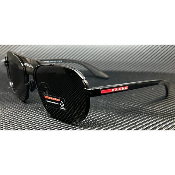Prada Men's 61mm Sunglasses Black - Picture 1 of 4